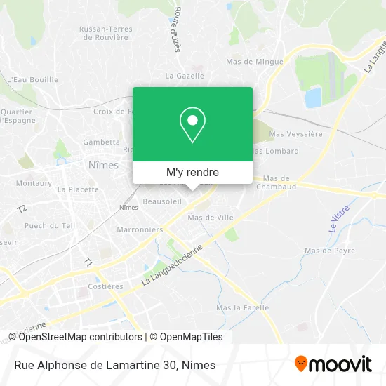 Rue Alphonse de Lamartine 30 plan