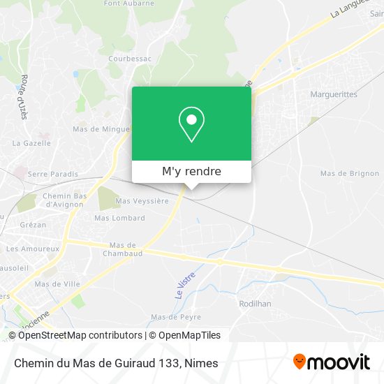 Chemin du Mas de Guiraud 133 plan