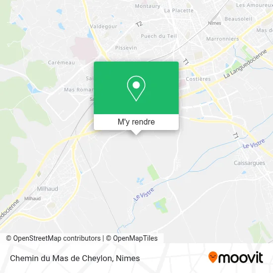 Chemin du Mas de Cheylon plan