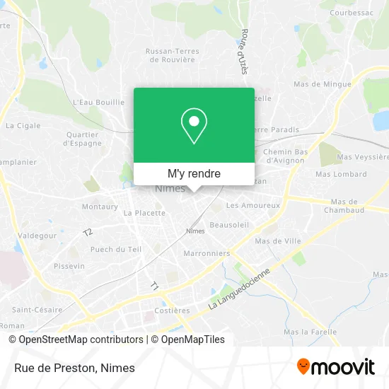 Rue de Preston plan