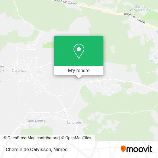 Chemin de Calvisson plan