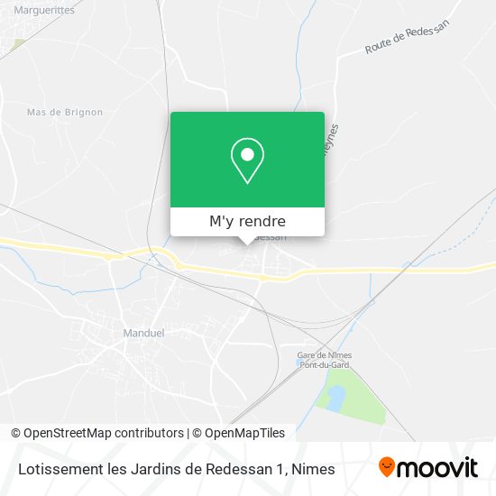 Lotissement les Jardins de Redessan 1 plan
