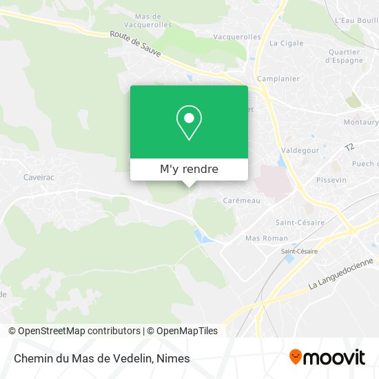 Chemin du Mas de Vedelin plan