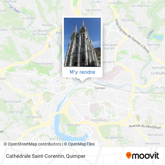 Cathédrale Saint-Corentin plan