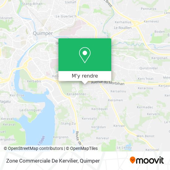 Zone Commerciale De Kervilier plan