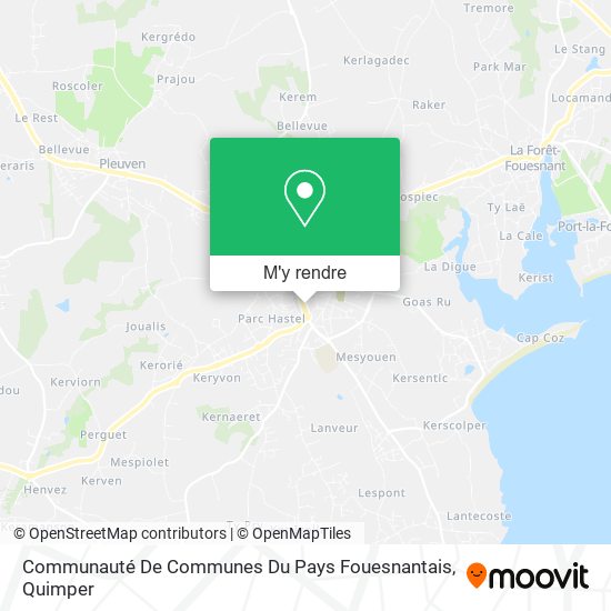 Communauté De Communes Du Pays Fouesnantais plan