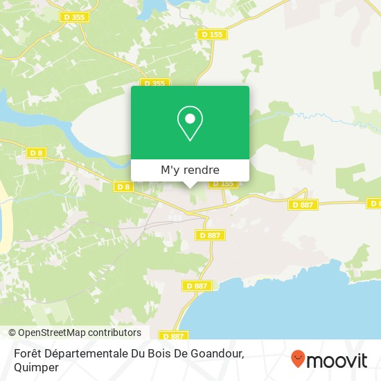 Forêt Départementale Du Bois De Goandour plan