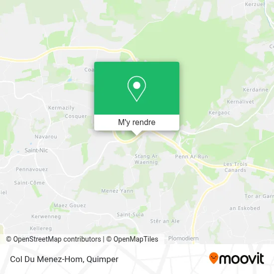 Col Du Menez-Hom plan