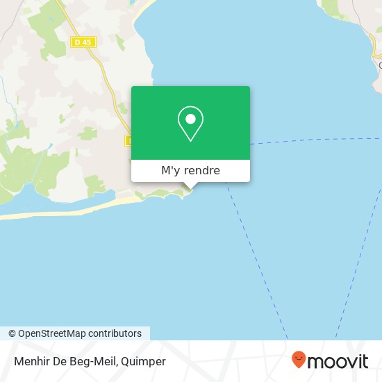 Menhir De Beg-Meil plan