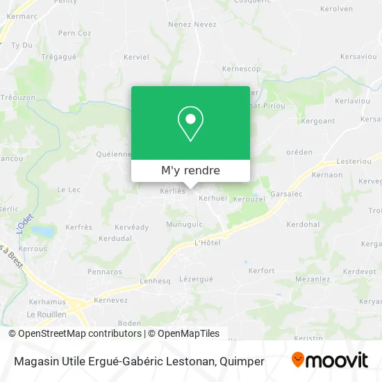 Magasin Utile Ergué-Gabéric Lestonan plan