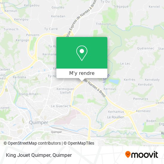 King Jouet Quimper plan