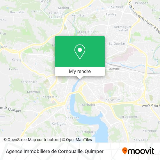 Agence Immobilière de Cornouaille plan