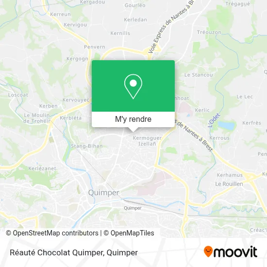 Réauté Chocolat Quimper plan