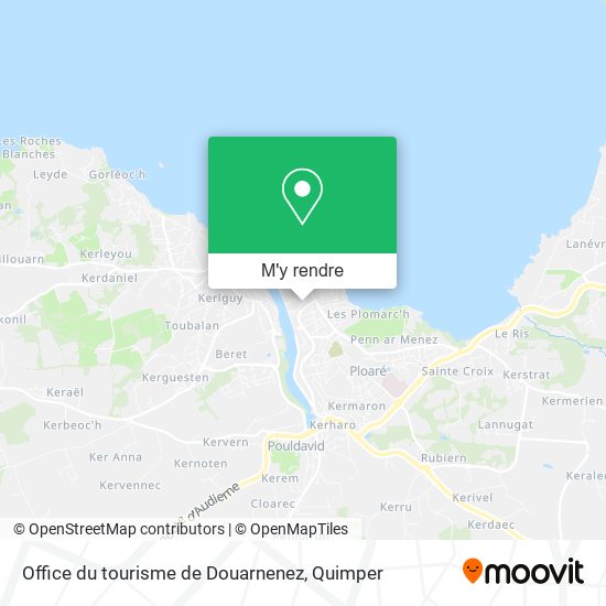 Office du tourisme de Douarnenez plan