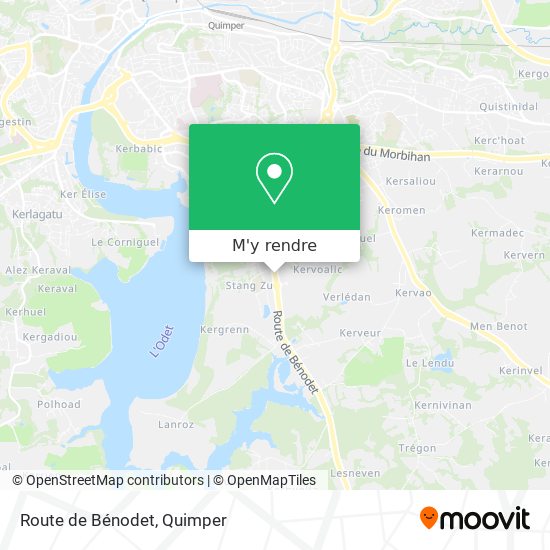 Route de Bénodet plan