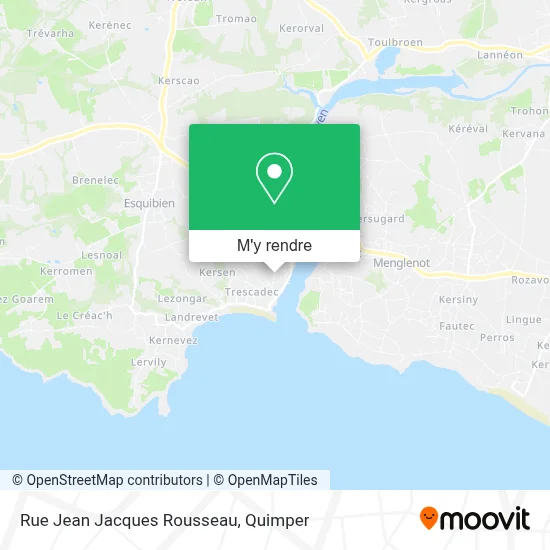 Rue Jean Jacques Rousseau plan