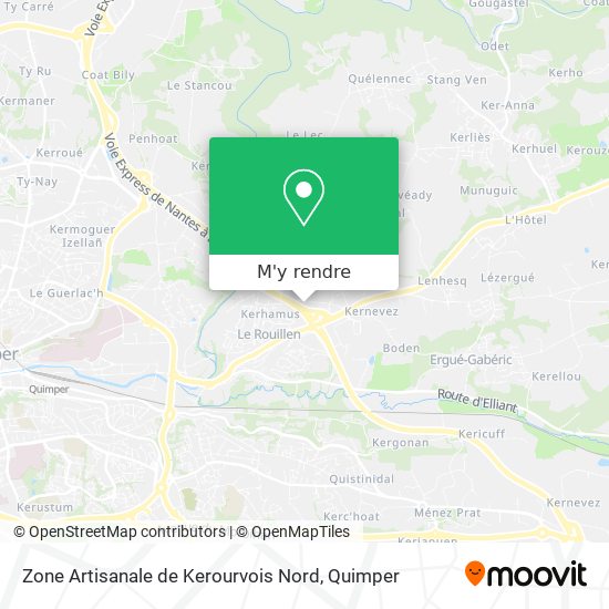 Zone Artisanale de Kerourvois Nord plan