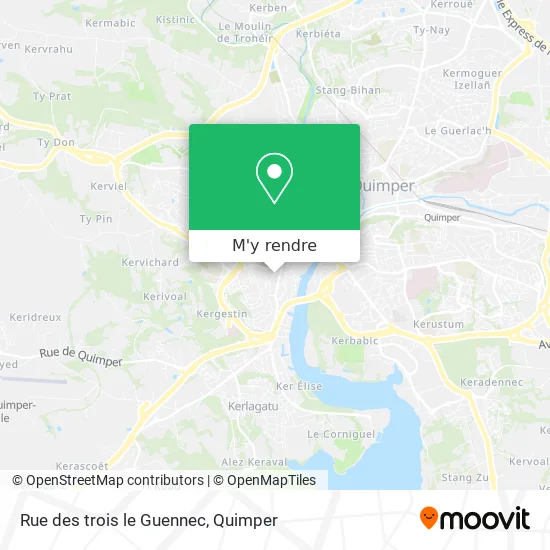 Rue des trois le Guennec plan