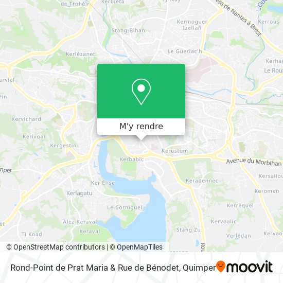 Rond-Point de Prat Maria & Rue de Bénodet plan