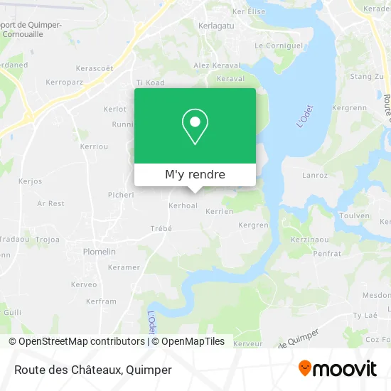 Route des Châteaux plan