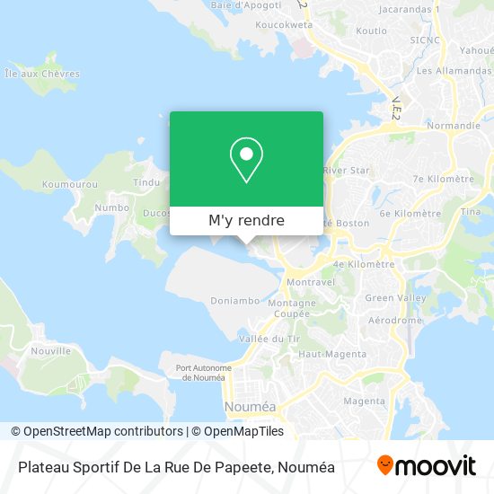 Plateau Sportif De La Rue De Papeete plan