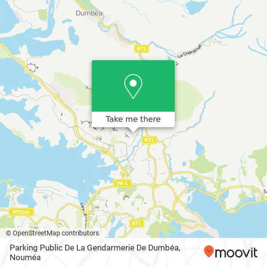 Parking Public De La Gendarmerie De Dumbéa plan