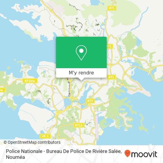 Police Nationale - Bureau De Police De Rivière Salée plan
