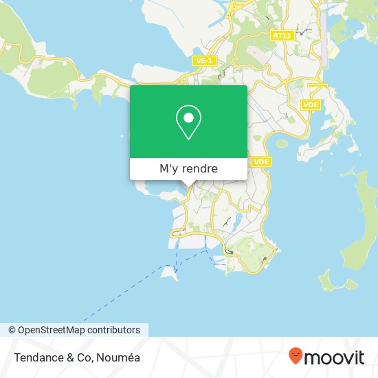 Tendance & Co, Port Plaisance Nouméa, Nouméa plan