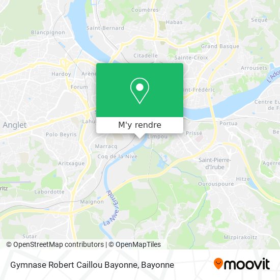 Gymnase Robert Caillou Bayonne plan