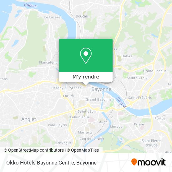 Okko Hotels Bayonne Centre plan