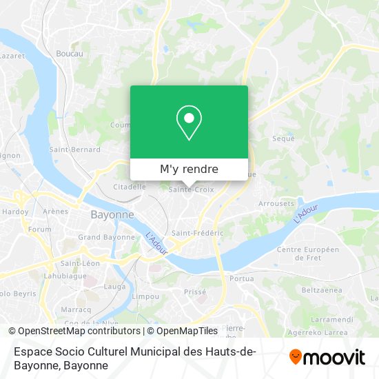 Espace Socio Culturel Municipal des Hauts-de-Bayonne plan