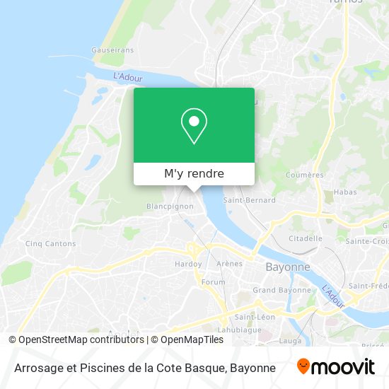 Arrosage et Piscines de la Cote Basque plan