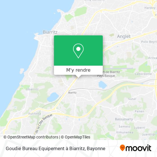 Goudié Bureau Equipement à Biarritz plan
