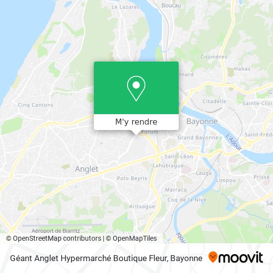 Géant Anglet Hypermarché Boutique Fleur plan