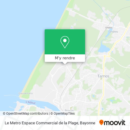 Le Metro Espace Commercial de la Plage plan