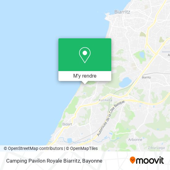 Camping Pavilon Royale Biarritz plan