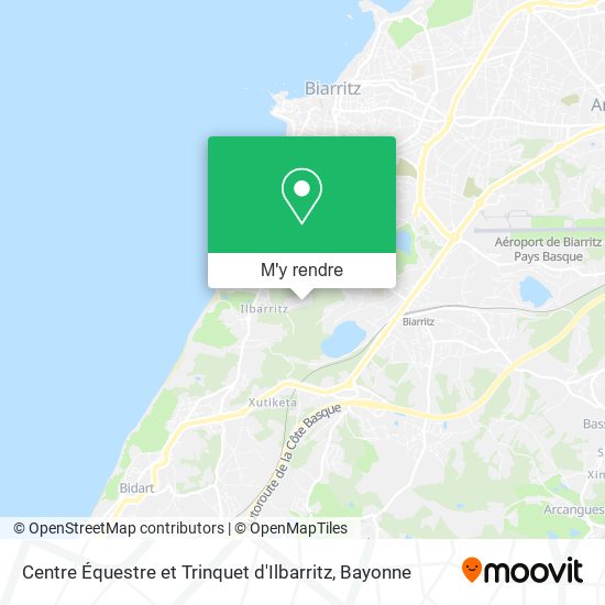 Centre Équestre et Trinquet d'Ilbarritz plan