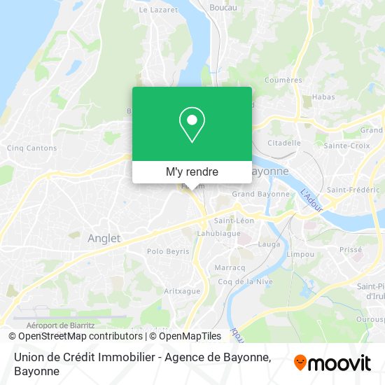 Union de Crédit Immobilier - Agence de Bayonne plan