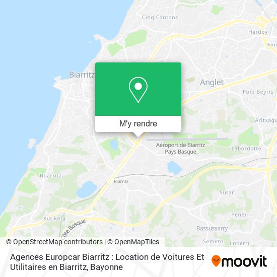 Agences Europcar Biarritz : Location de Voitures Et Utilitaires en Biarritz plan