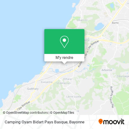 Camping Oyam Bidart Pays Basque plan