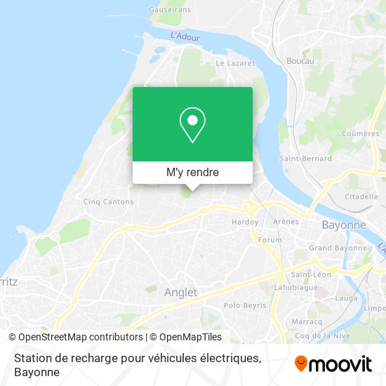 Station de recharge pour véhicules électriques plan