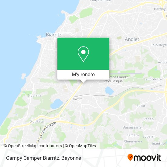 Campy Camper Biarritz plan