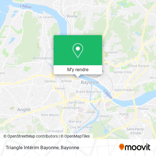 Triangle Intérim Bayonne plan