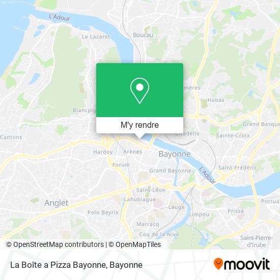 La Boîte a Pizza Bayonne plan
