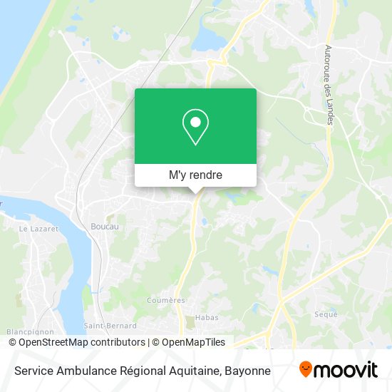 Service Ambulance Régional Aquitaine plan