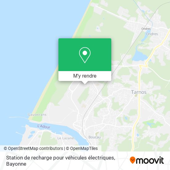 Station de recharge pour véhicules électriques plan