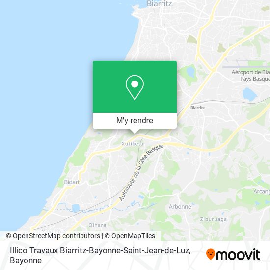 Illico Travaux Biarritz-Bayonne-Saint-Jean-de-Luz plan