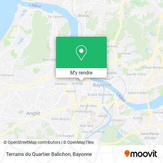 Terrains du Quartier Balichon plan