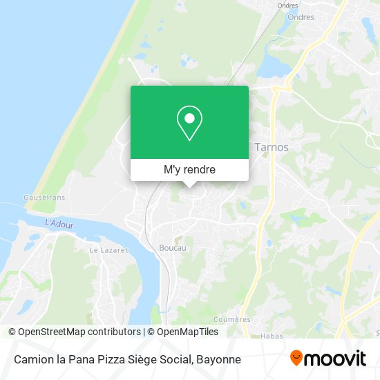 Camion la Pana Pizza Siège Social plan