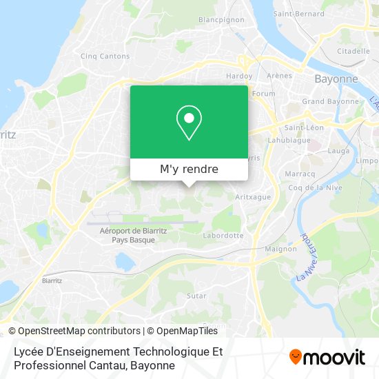 Lycée D'Enseignement Technologique Et Professionnel Cantau plan